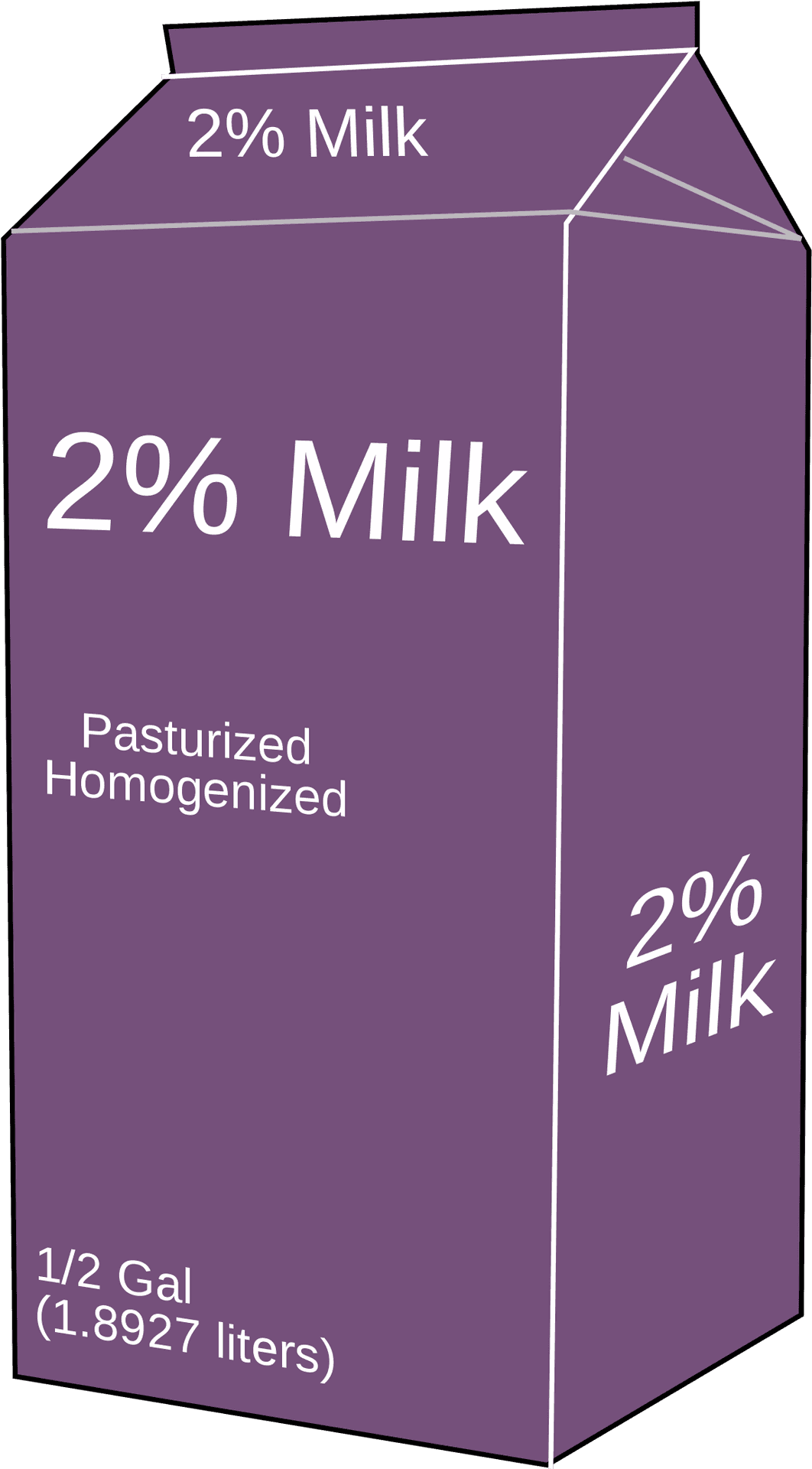 Download 2 Percent Purple Milk Carton