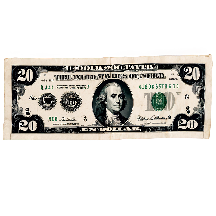 20 Dollar Bill Economic Symbol Png 06132024 PNG