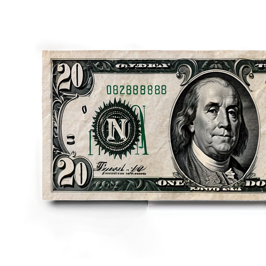 20 Dollar Bill Macro Shot Png 89 PNG