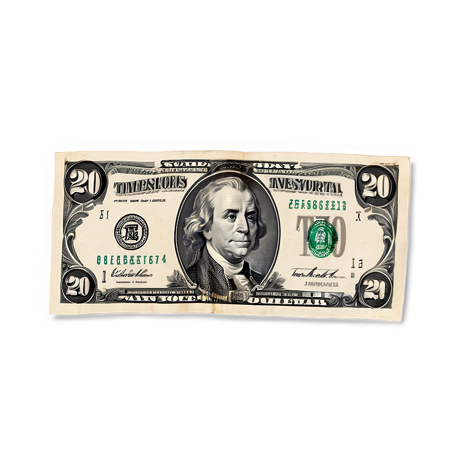 20 Dollar Bill Monetary Value Png 06132024 PNG