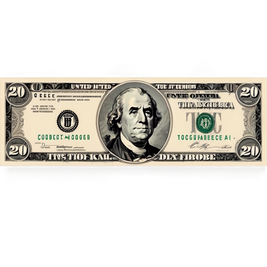 20 Dollar United States Currency Png Fna37 PNG