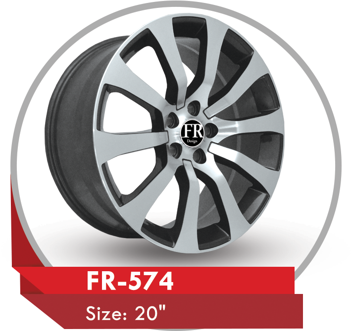 20 Inch F R574 Alloy Wheel PNG
