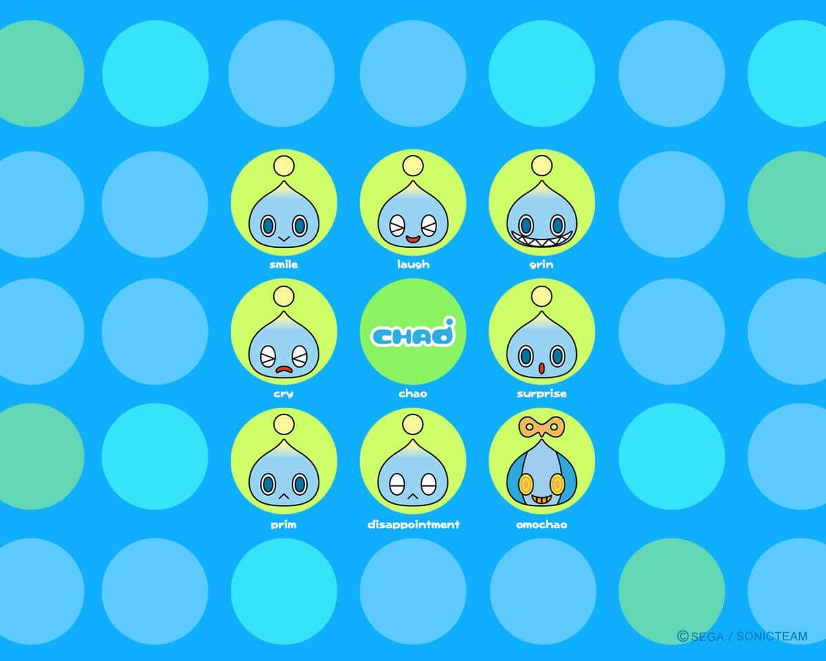 Unosfondo Blu Con Diversi Personaggi Dei Cartoni Animati