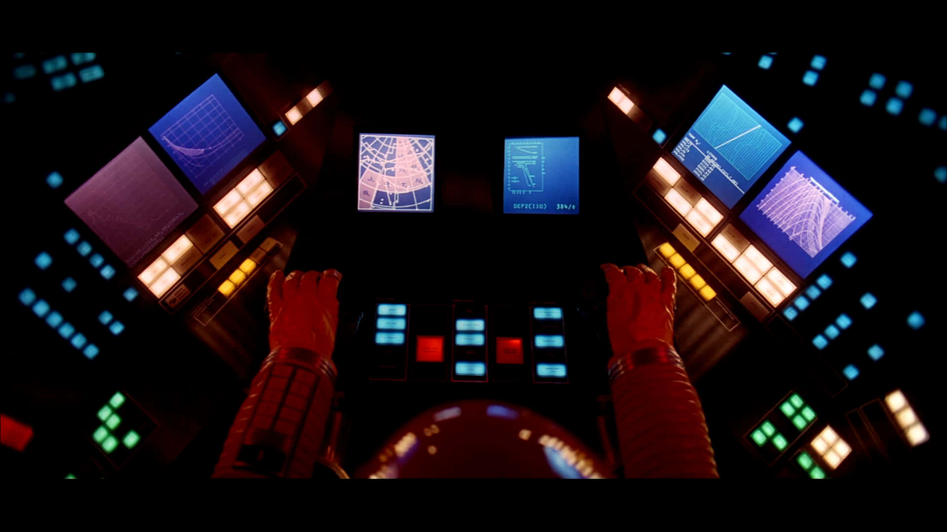 The iconic Space Station V from Stanley Kubrick's 1968 science fiction film, 2001 A Space Odyssey Wallpaper