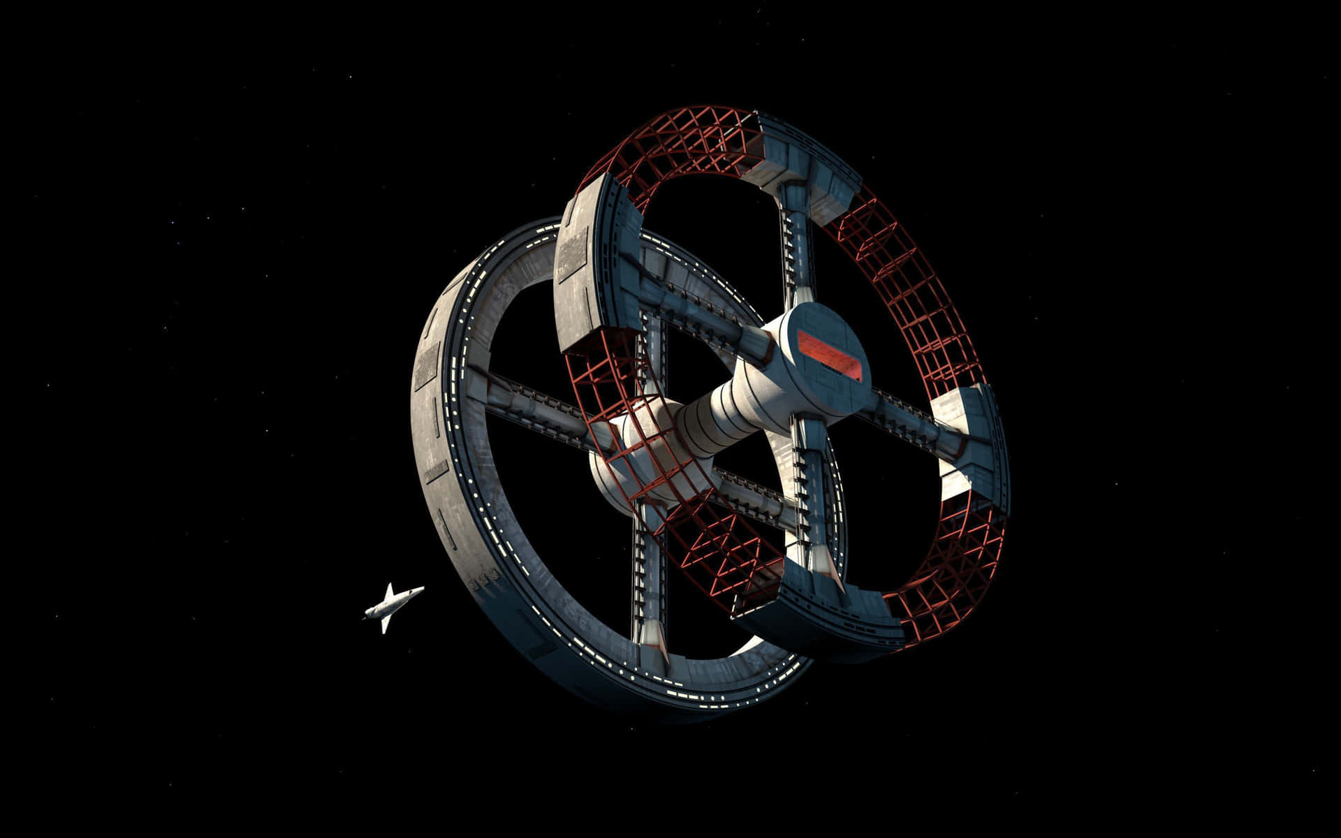 Journey beyond space and time in "2001: A Space Odyssey" Wallpaper
