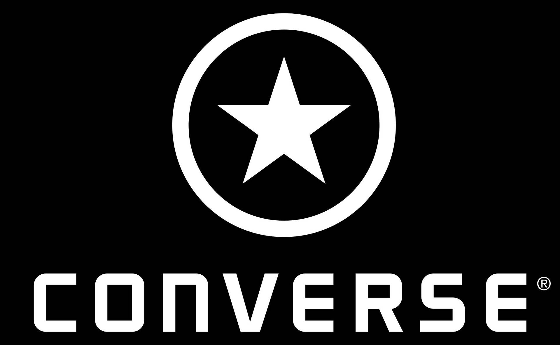 2003vitt Converse-logotyps Tapet. Wallpaper