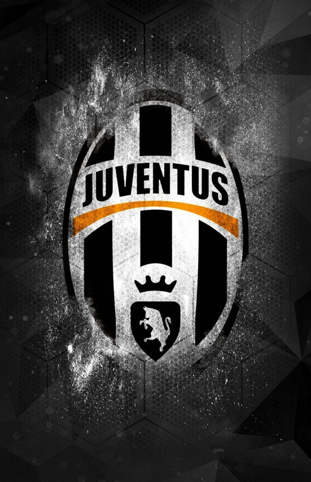 20042017 Juventus Svart-vitt Logotyp. Wallpaper