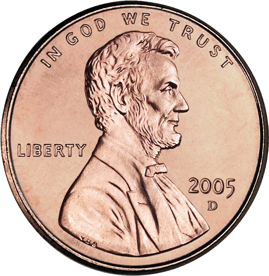 2005 Denver Mint Lincoln Penny PNG