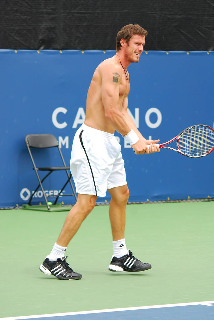 2009 Montreal Rogers Cup Marat Safin Topless Tapet Wallpaper
