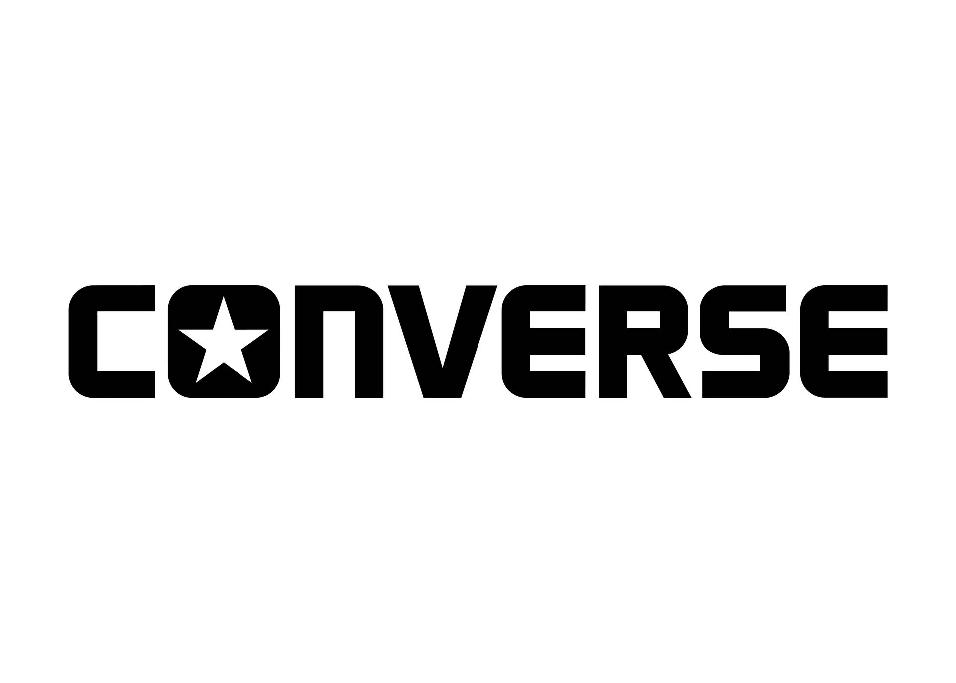 2011 Black Converse Logo Wallpaper