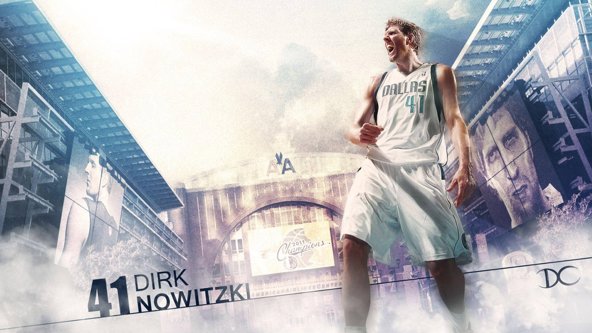 2011nba-mästaren Dirk Nowitzki. Wallpaper