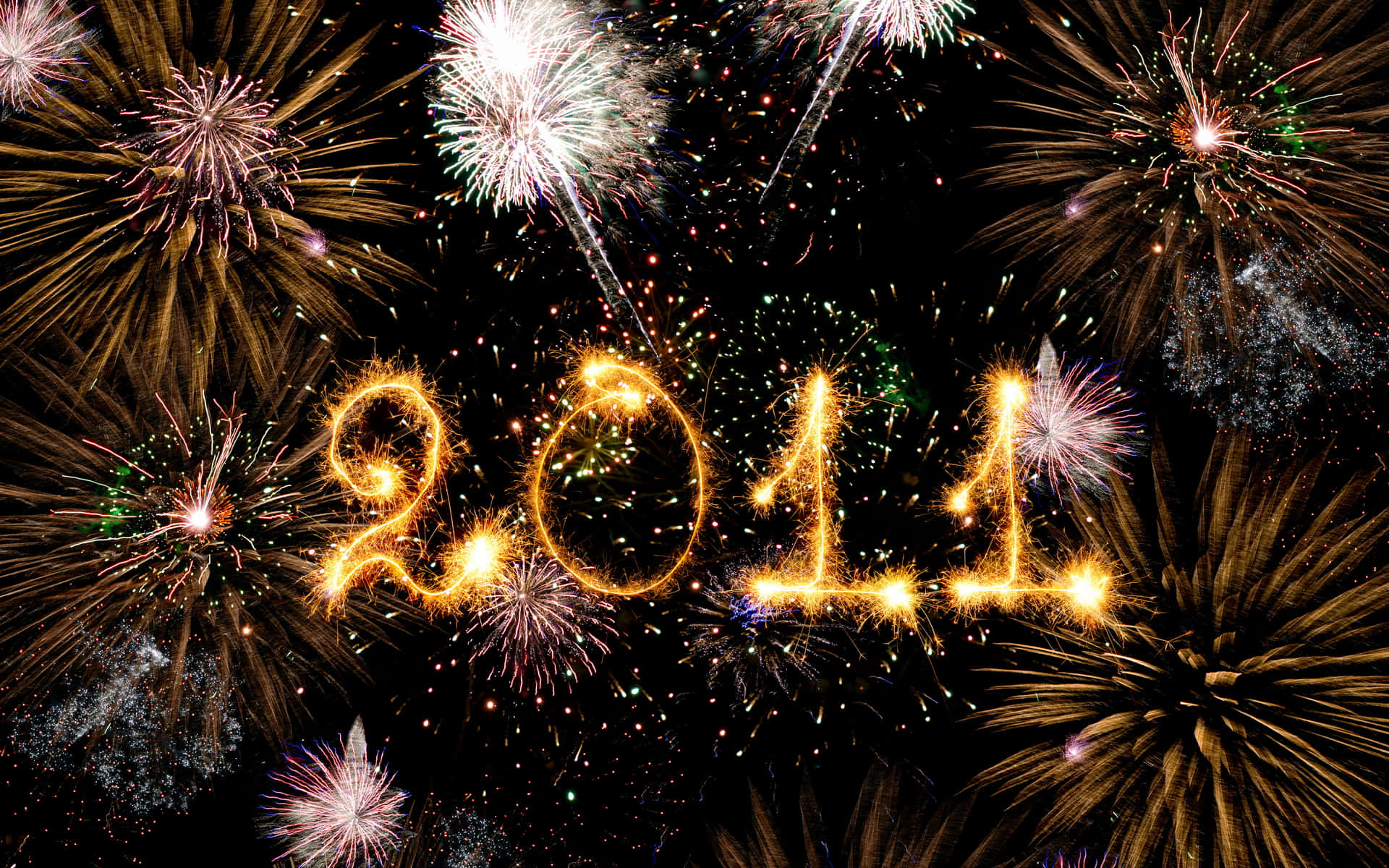 2011 New Year Fireworks Display Wallpaper
