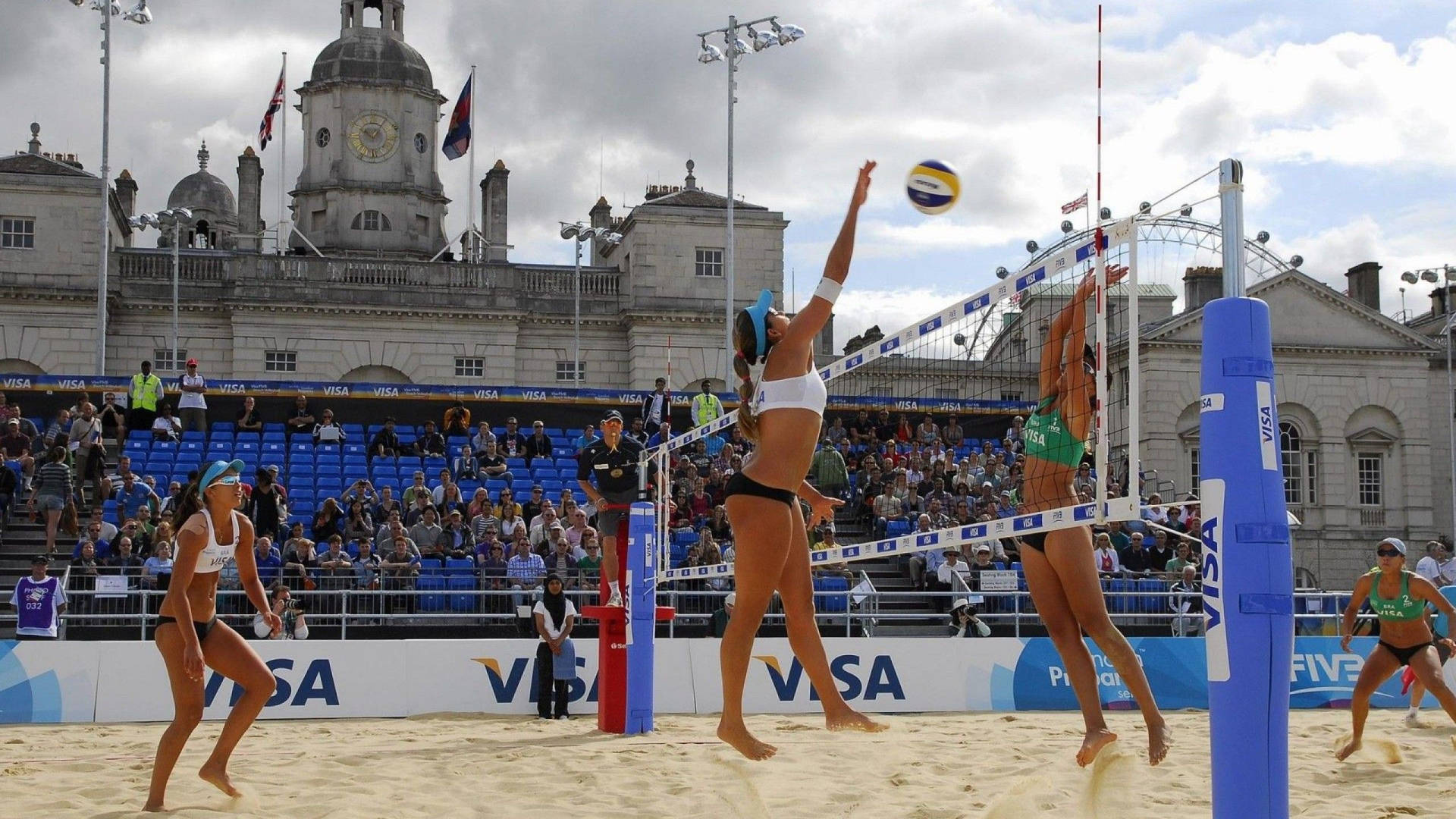 2011visa Fivb Beach Volleyball En Londres Fondo de pantalla