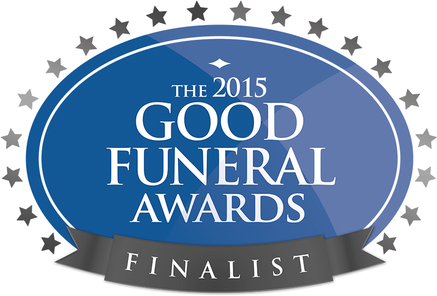 2015 Good Funeral Awards Finalist Badge PNG