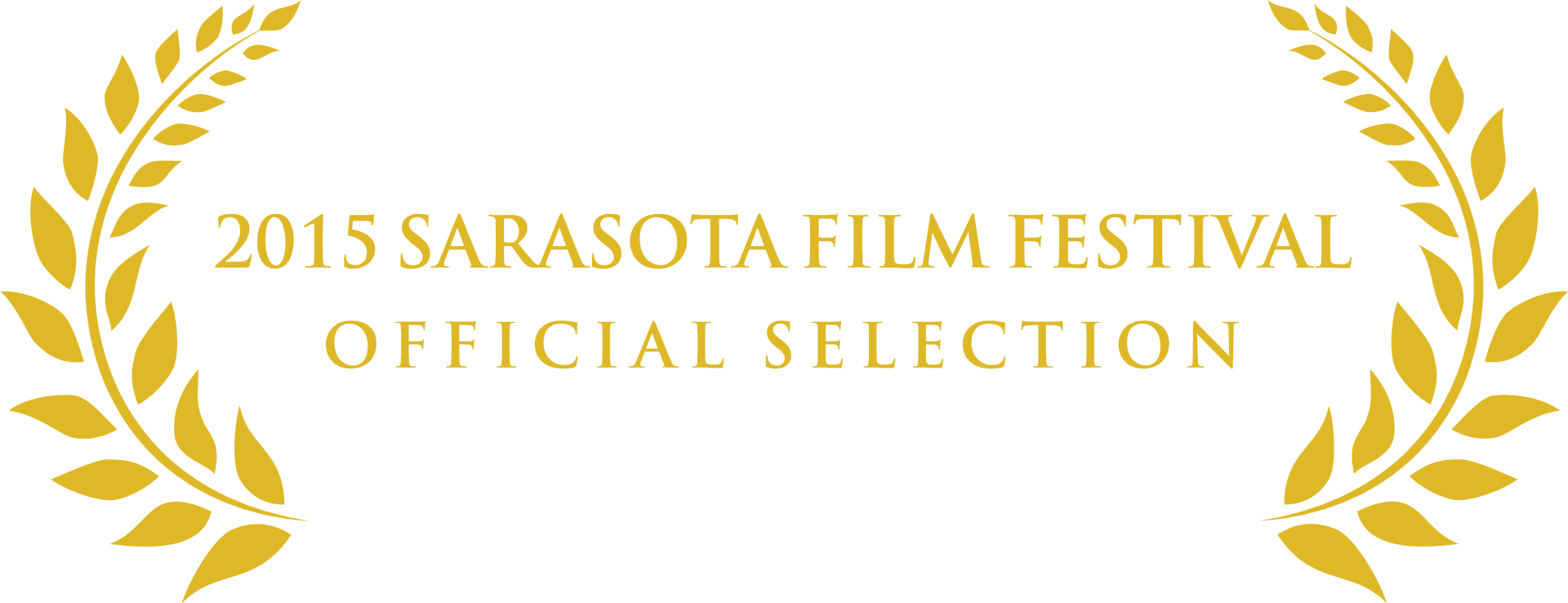 2015 Sarasota Film Festival Official Selection Badge PNG