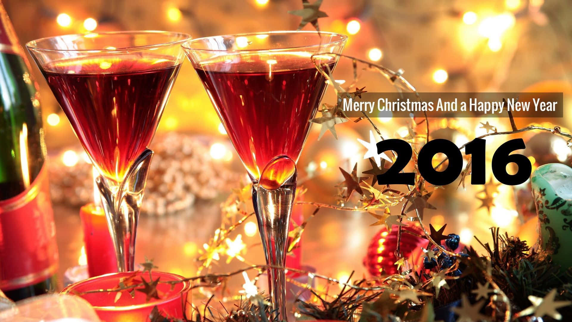 Sfondodi Natale E Capodanno Con Bicchiere Di Vino 2016