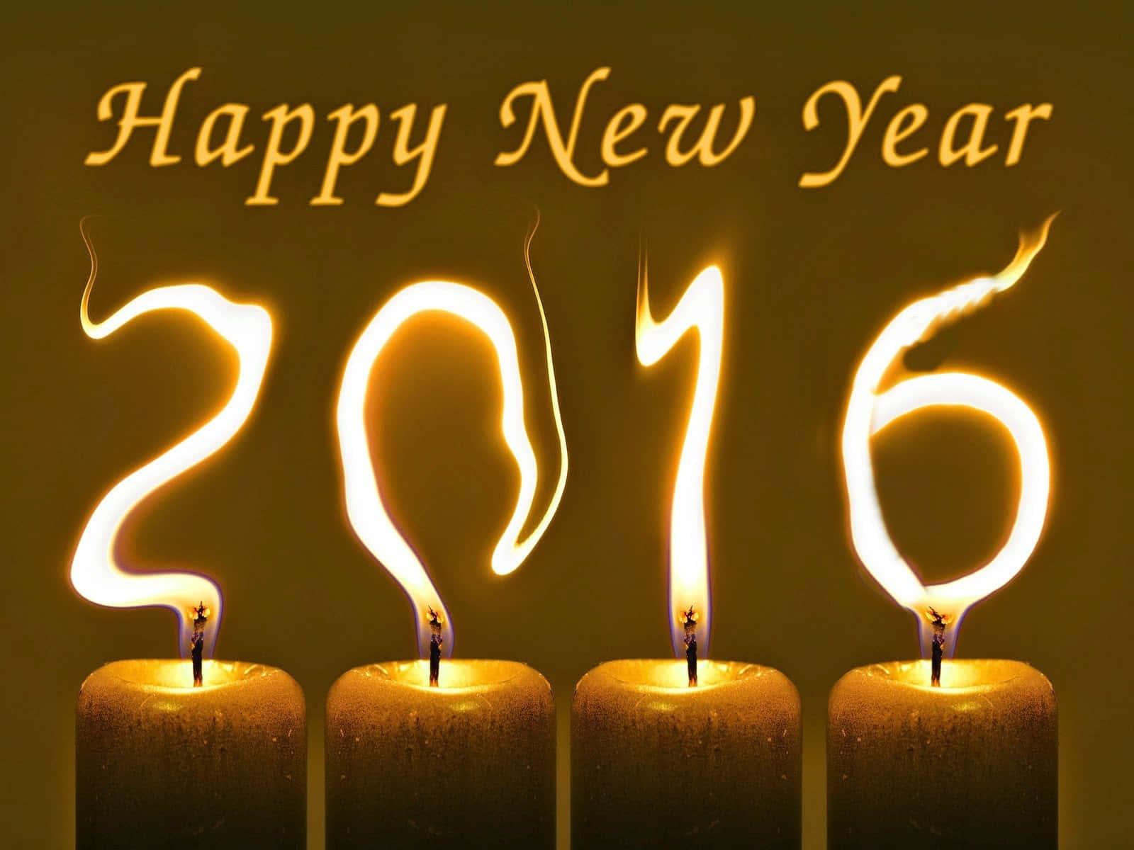 New Year Candles 2016 Background