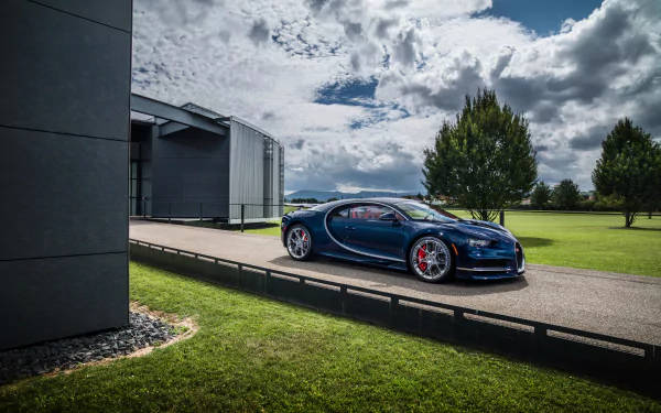 2017 Bugatti Chiron 4k Wallpaper För Dator Eller Mobil Wallpaper
