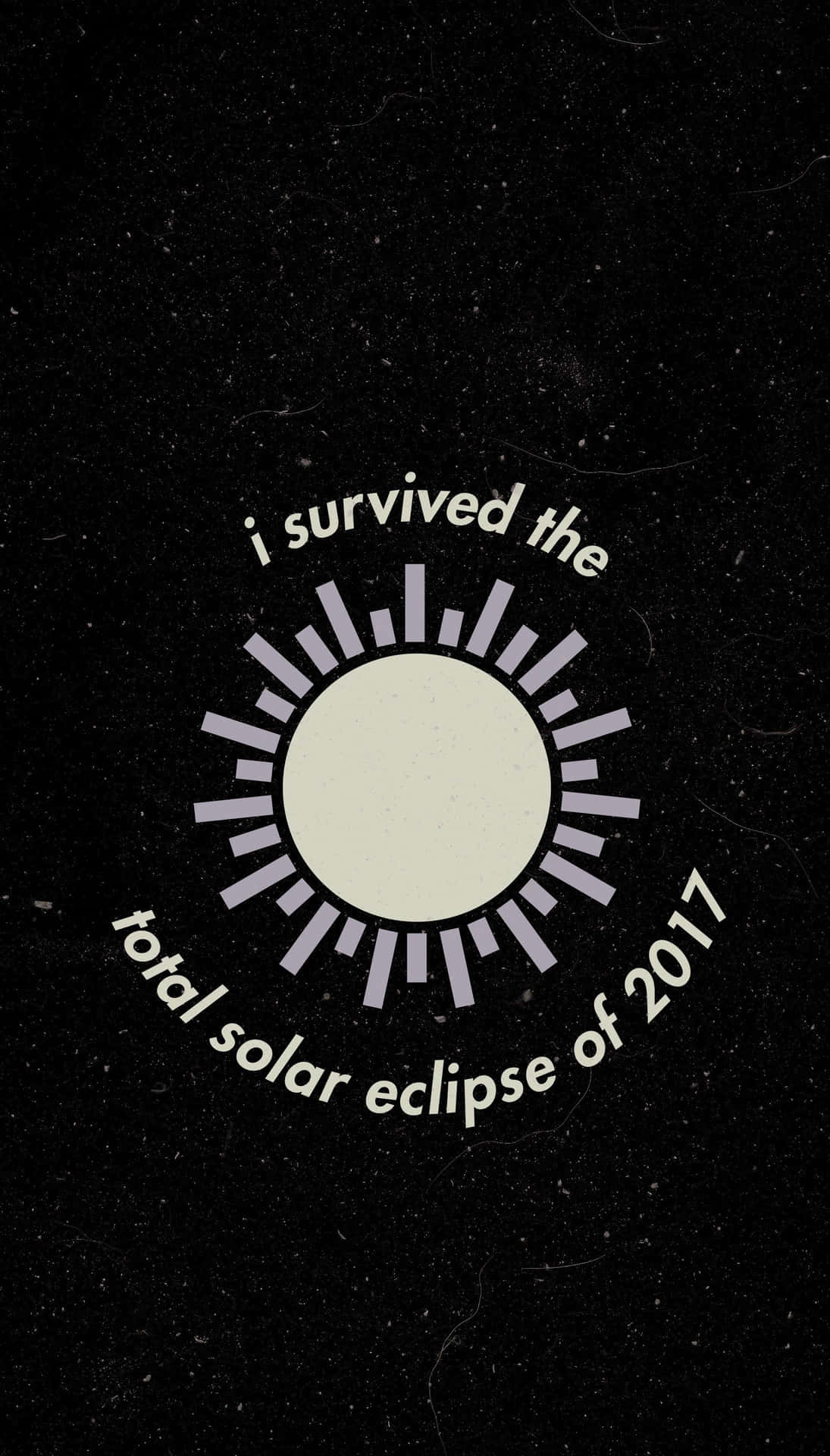 2017 Solar Eclipse Survivor Graphic Wallpaper