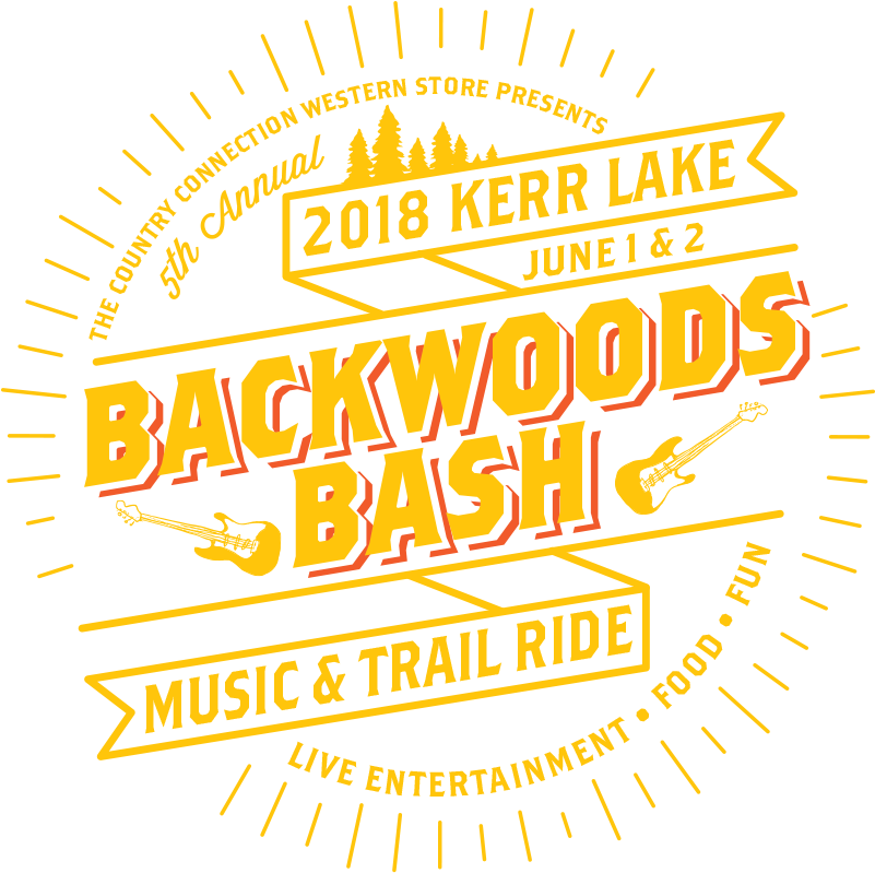 2018 Backwoods Bash Kerr Lake Event Poster PNG