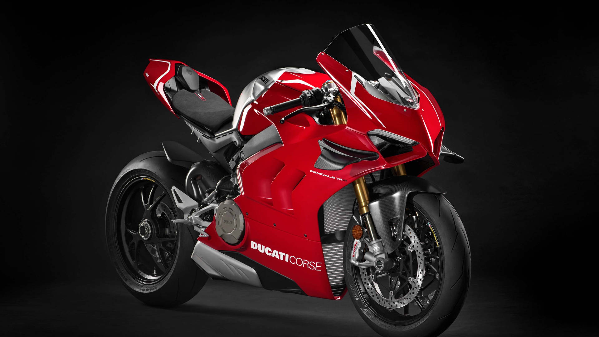 Get ready to experience unparalleled performance with the 2018 Ducati Panigale V4 R Wallpaper