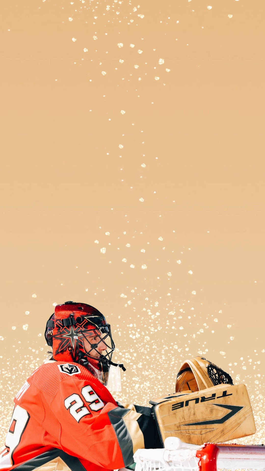 2018 NHL Goaltender Marc Andre Fleury indeholder et udvalg af strålende farver. Wallpaper