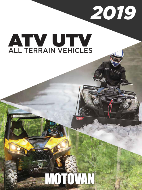 2019 A T V U T V All Terrain Vehicles Catalog Cover PNG