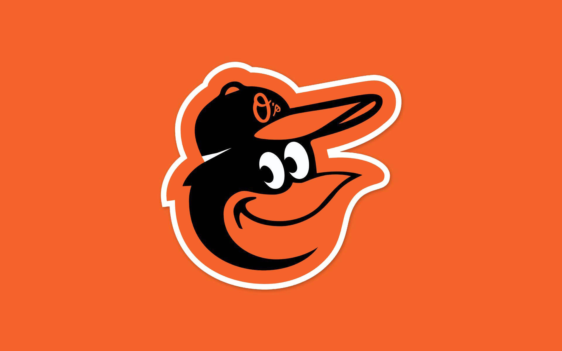 2019 Baltimore Orioles Orange Background Wallpaper