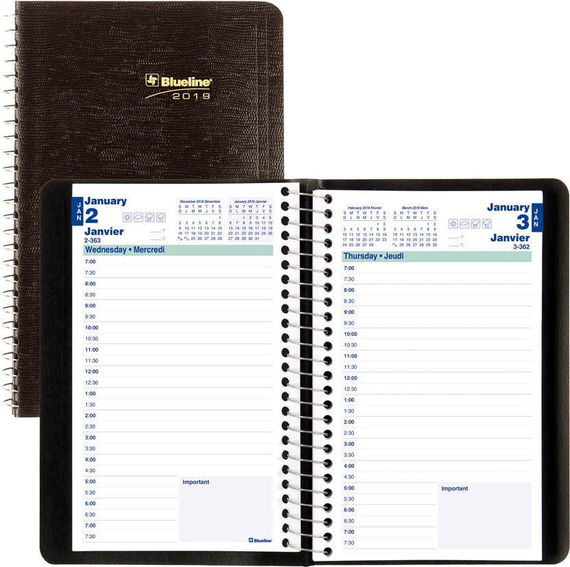 2019 Daily Planner Agenda PNG