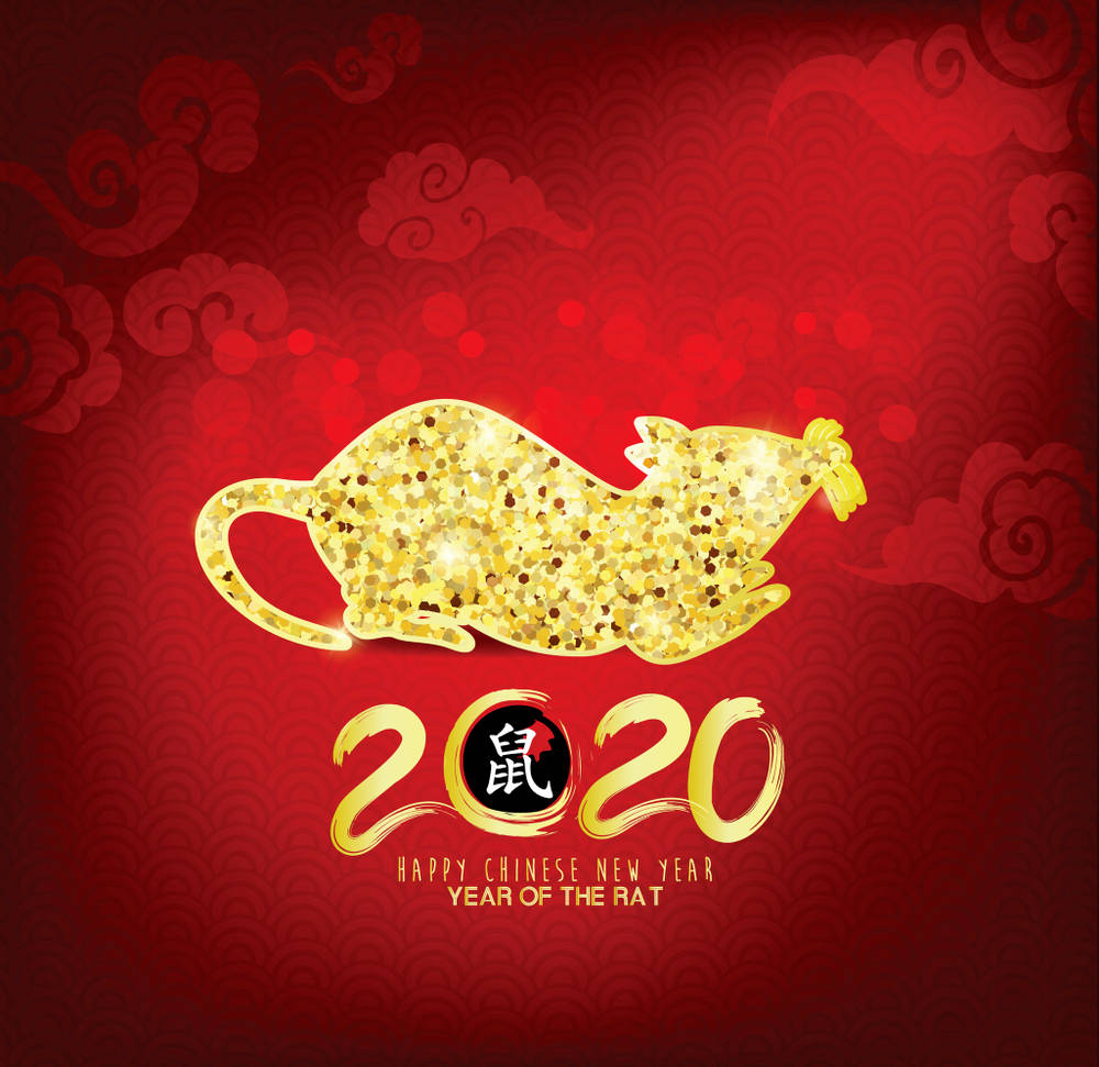 2020 Year Of The Rat Chinese New Year Wallpaper