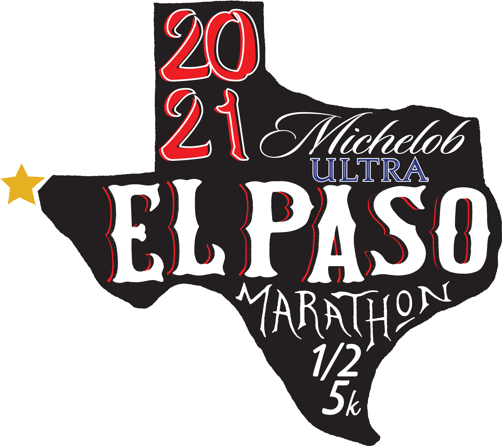 2021 Michelob Ultra El Paso Marathon Logo PNG