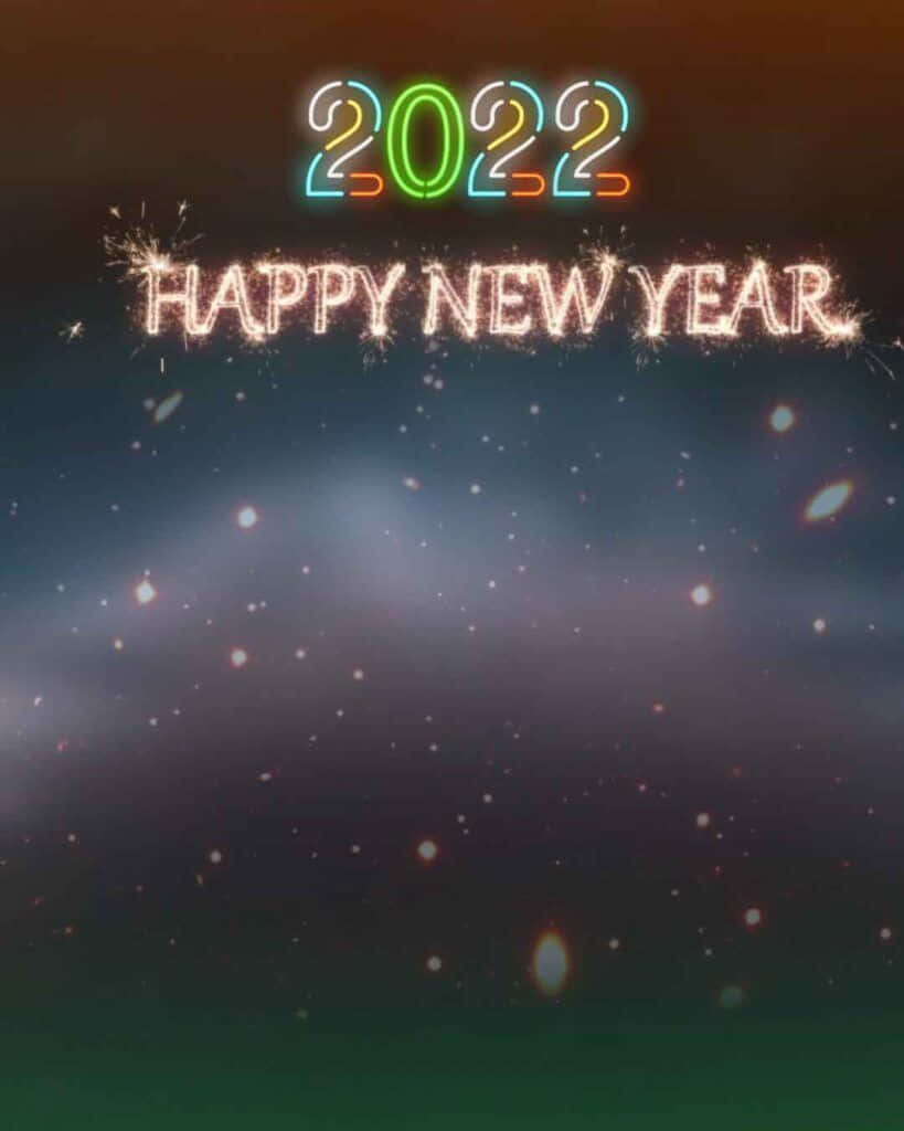 Sparkly Happy New Year 2022 Background