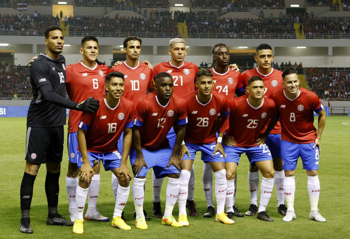 2022 Friendly Match Costa Rica National Football Team Wallpaper