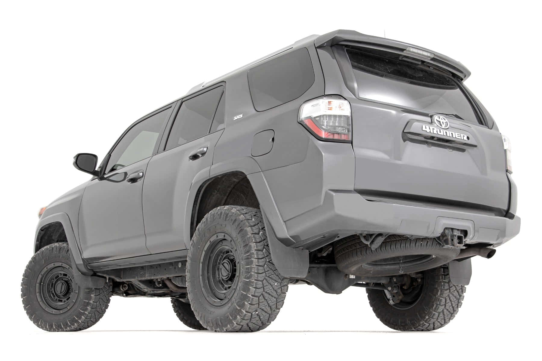 The Rear End Of A Gray Toyota 4runner