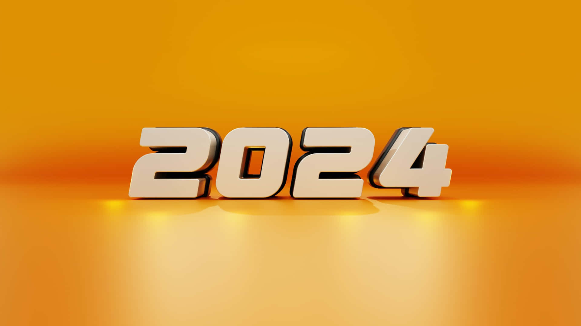 2024 Bold Number Design Wallpaper