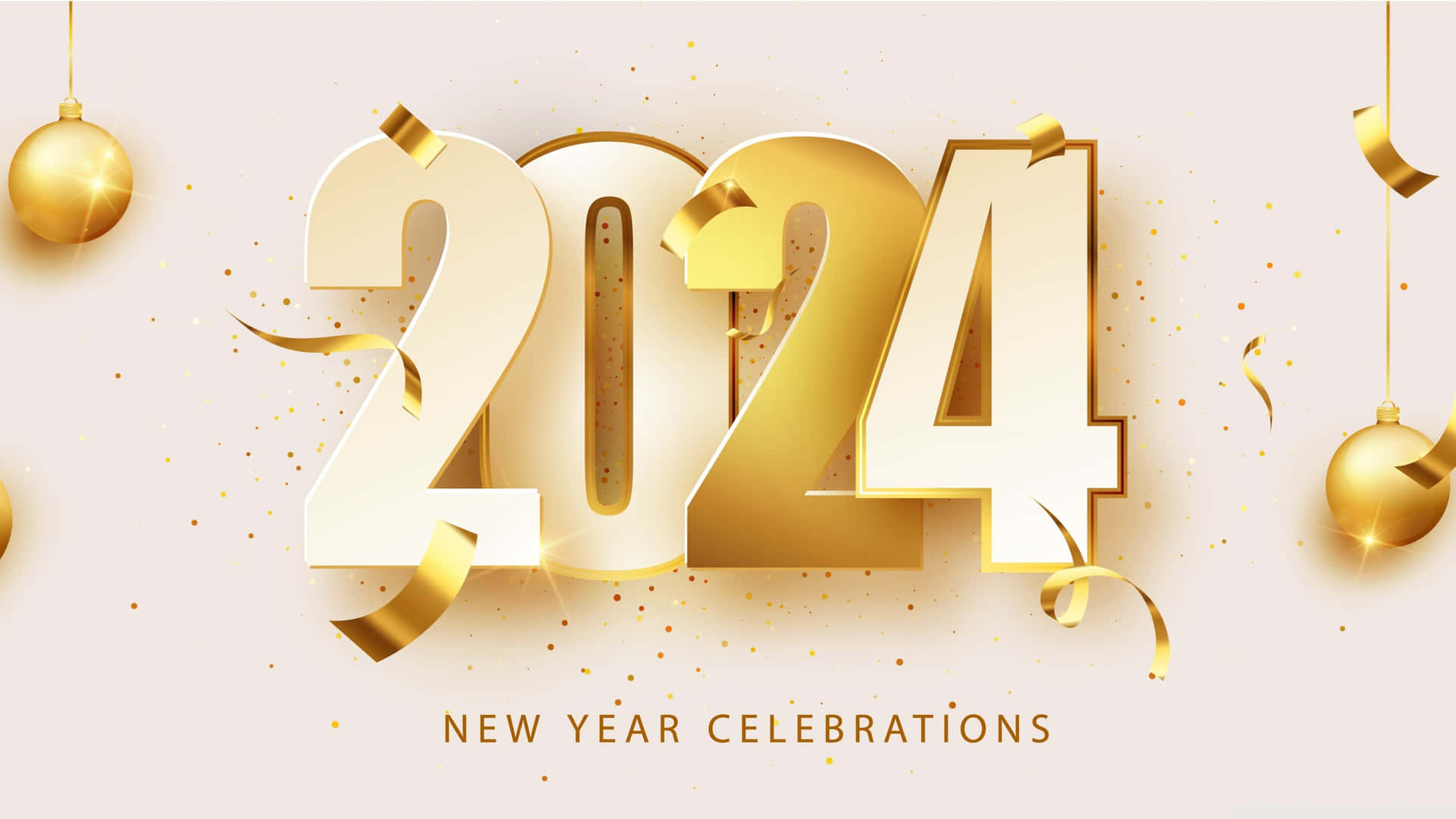 2024 New Year Celebration Theme Wallpaper
