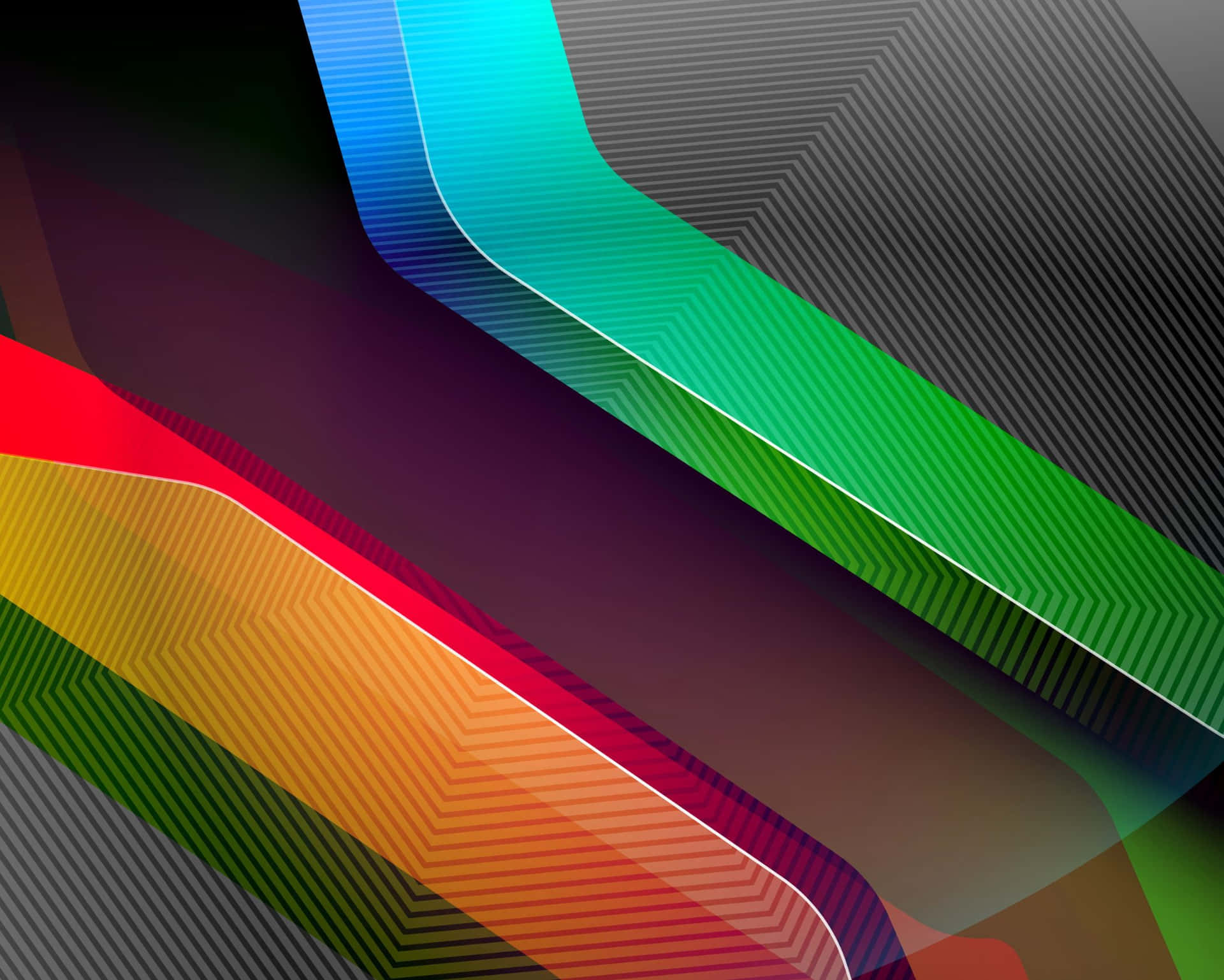 Unfondo Abstracto Y Colorido Con Una Línea En Colores Del Arcoíris Fondo de pantalla