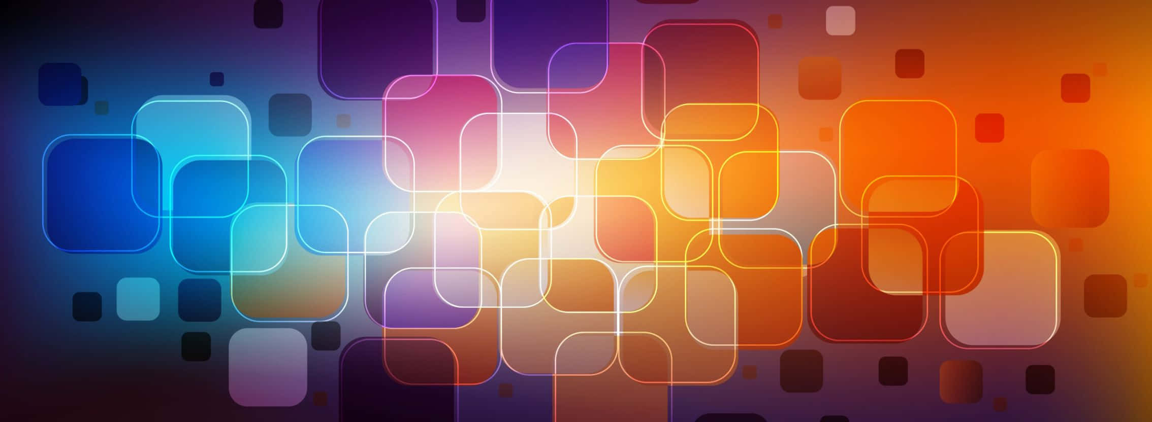 Abstract Background With Colorful Squares Wallpaper