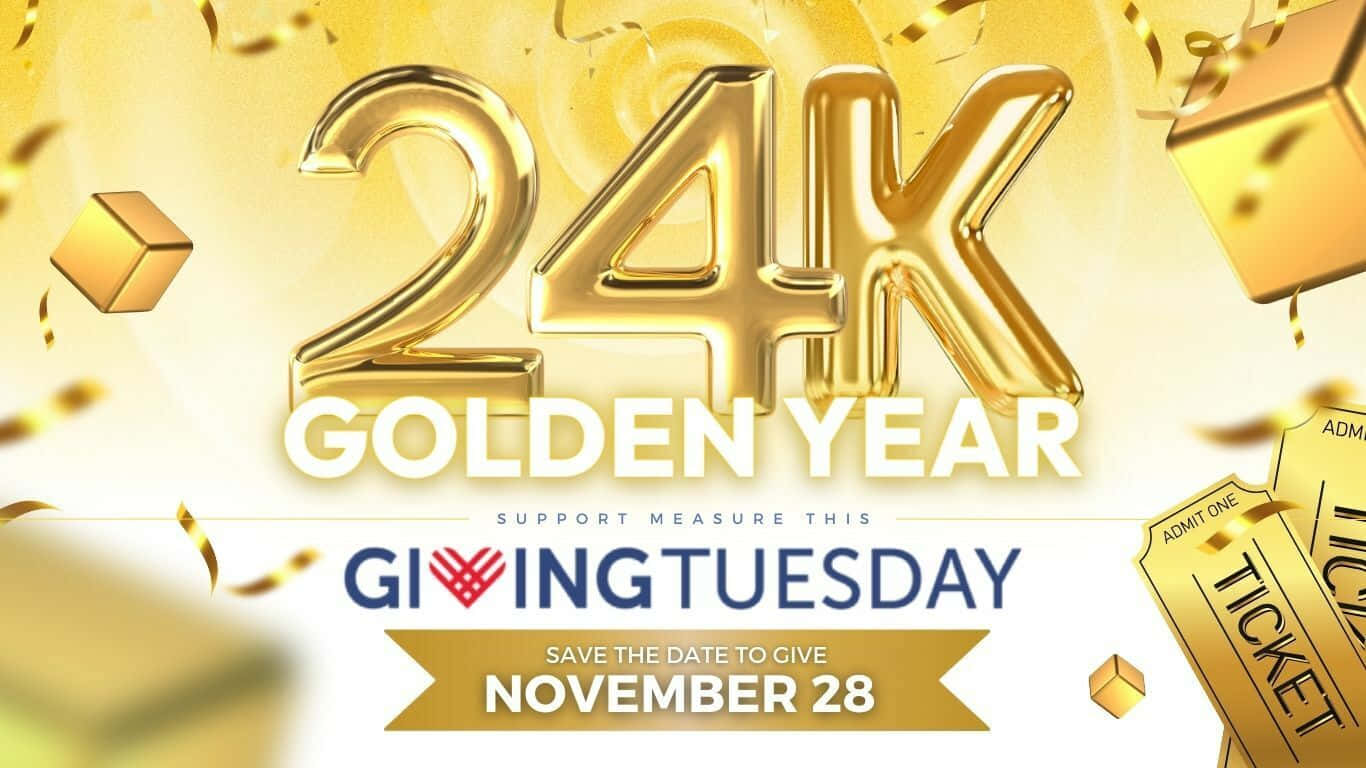 24 K Gylden År Giving Tuesday Promotering Bakgrunnsbildet