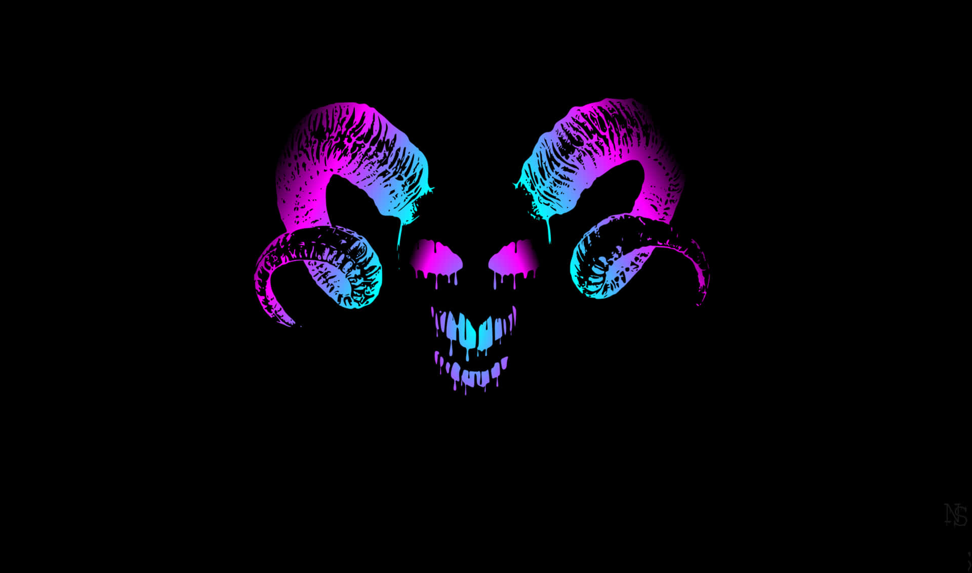 Neon Monster Digital Art 2440x1440 Amoled Background
