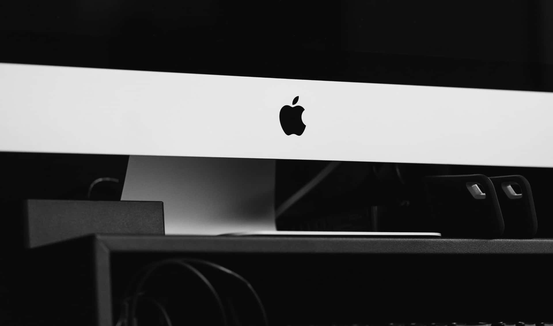 2440x1440 Apple Logo On iMac Background
