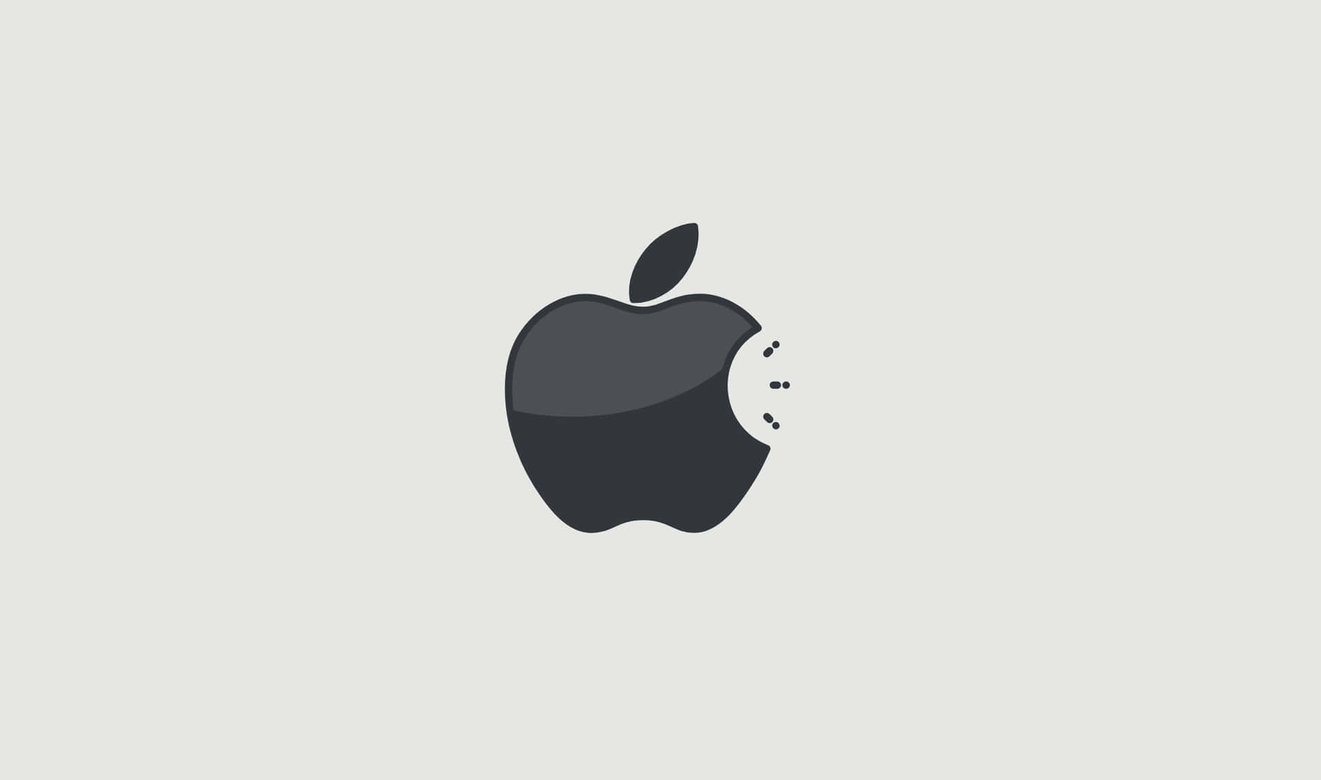 2440x1440elegant Svart Apple-logobakgrund.