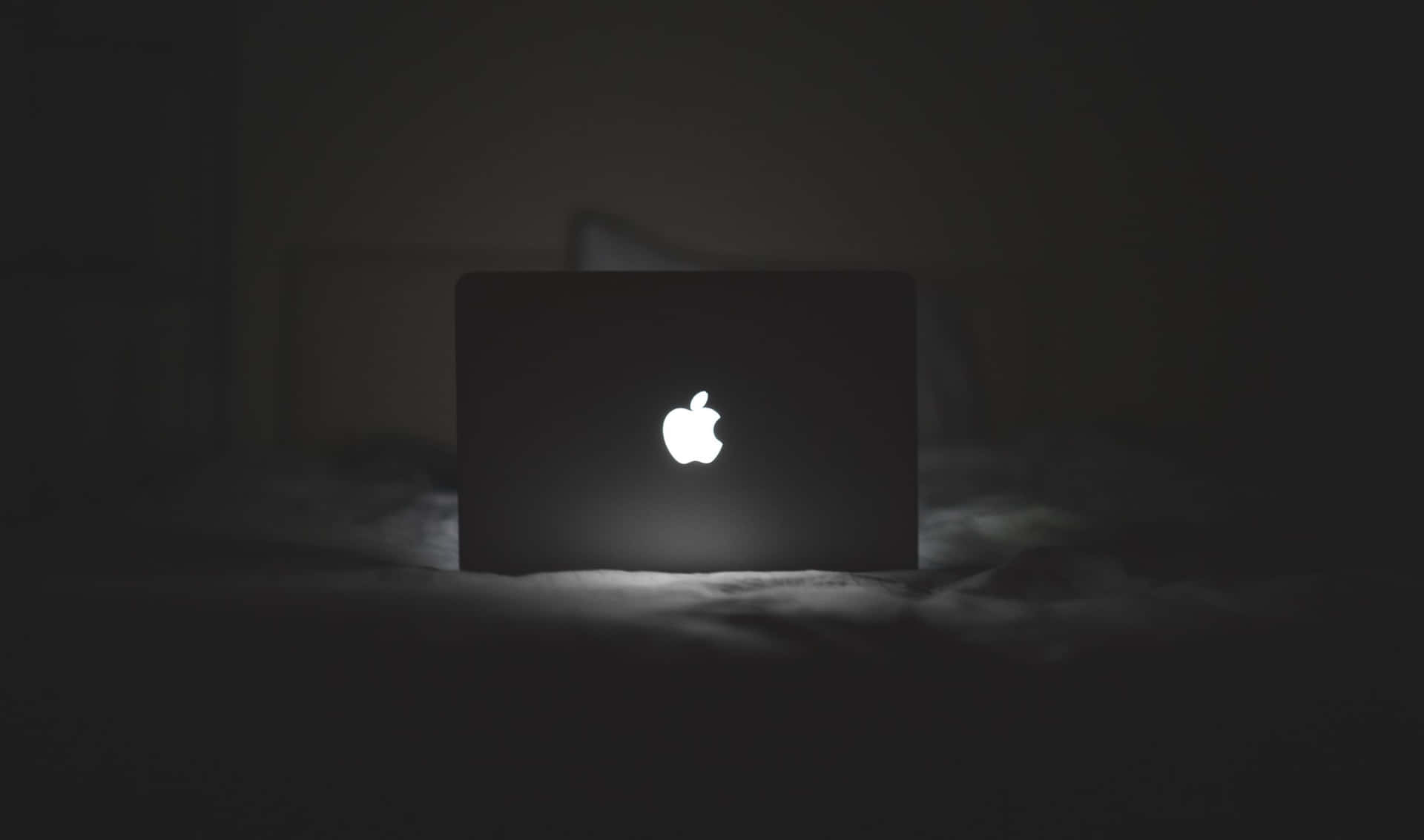 2440x1440 Lit Apple Logo Background