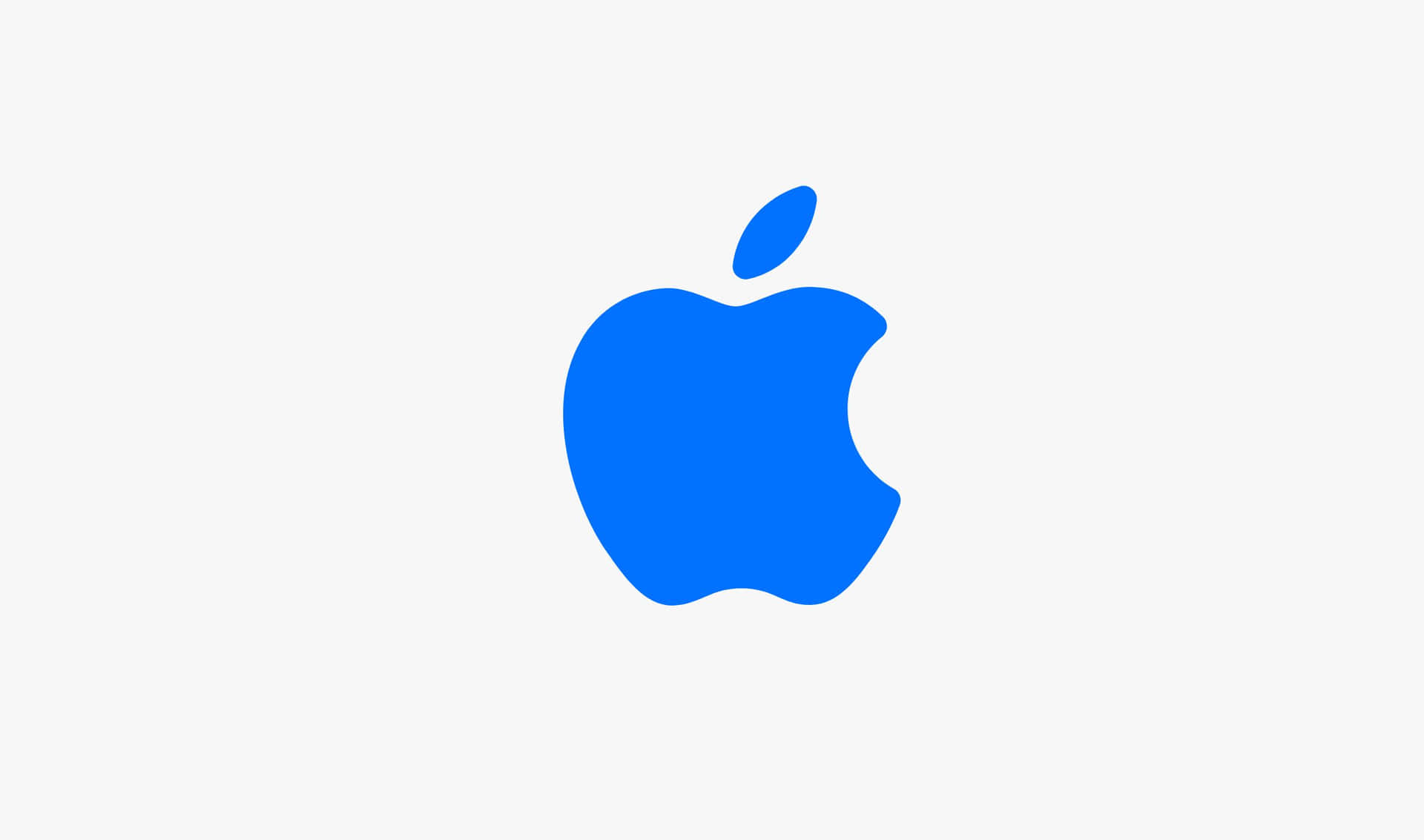 2440x1440 Blue Apple Logo Background
