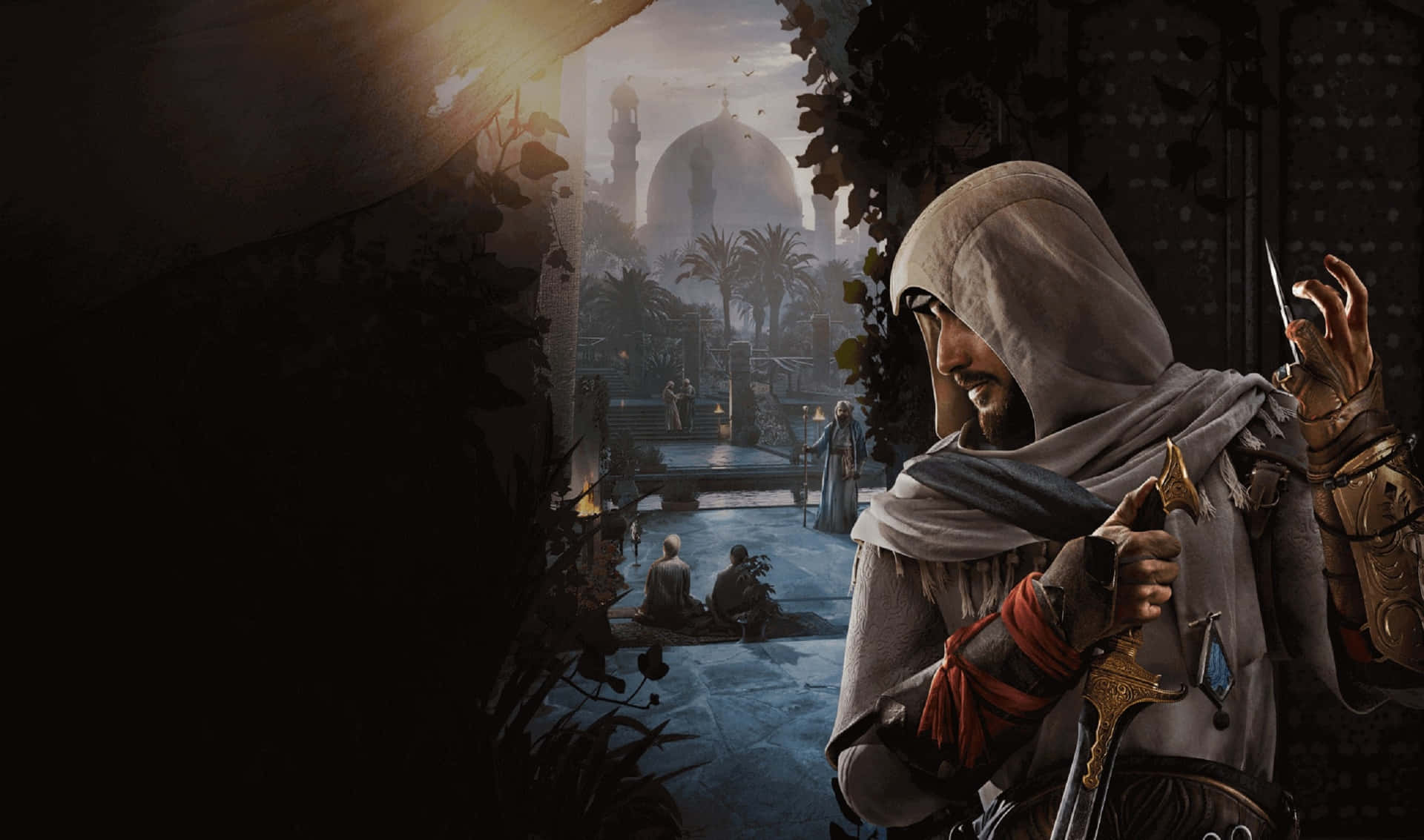 2440x1440bakgrundsbild För Assassin's Creed Odyssey Med Basim Ibn Ishaq