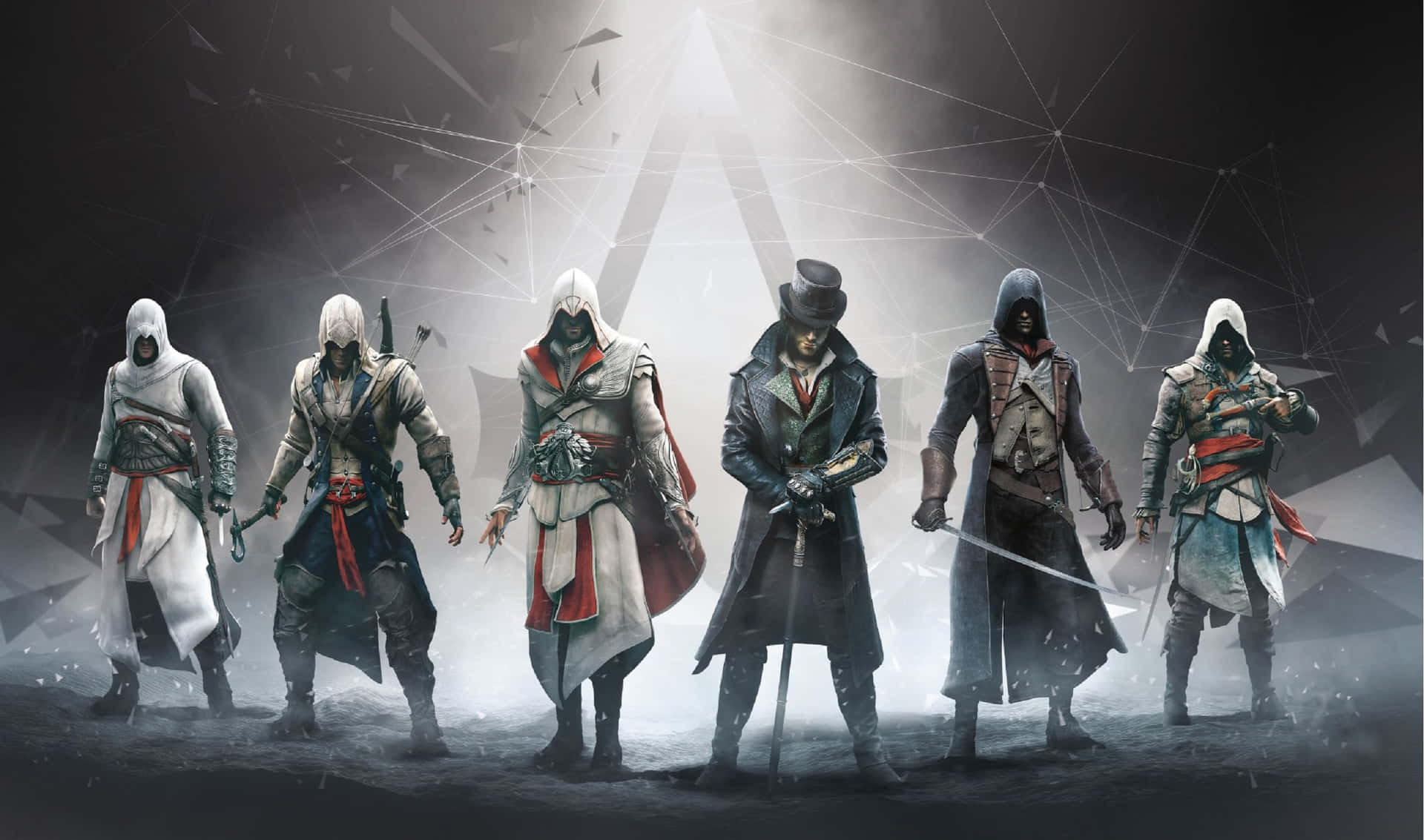2440x1440hintergrundbild Von Den Protagonisten Von Assassin's Creed Odyssey