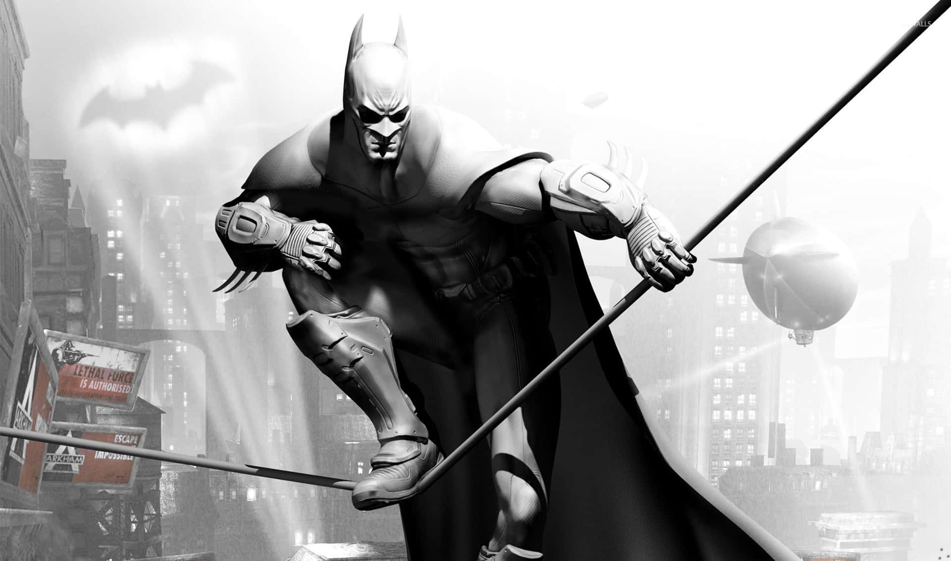 Batman Combats Crime in Arkham City