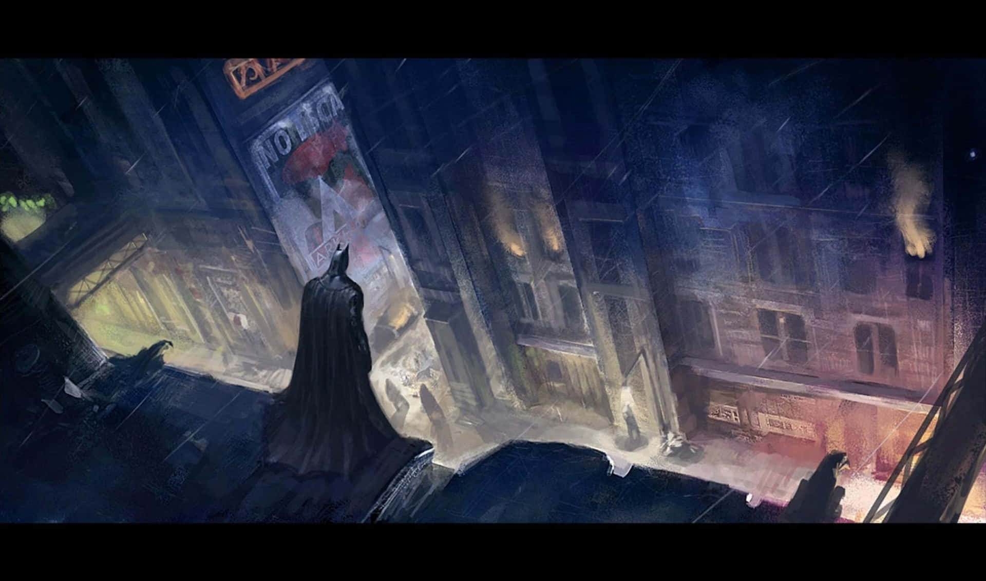 Batmanestá Acechando En Arkham City.