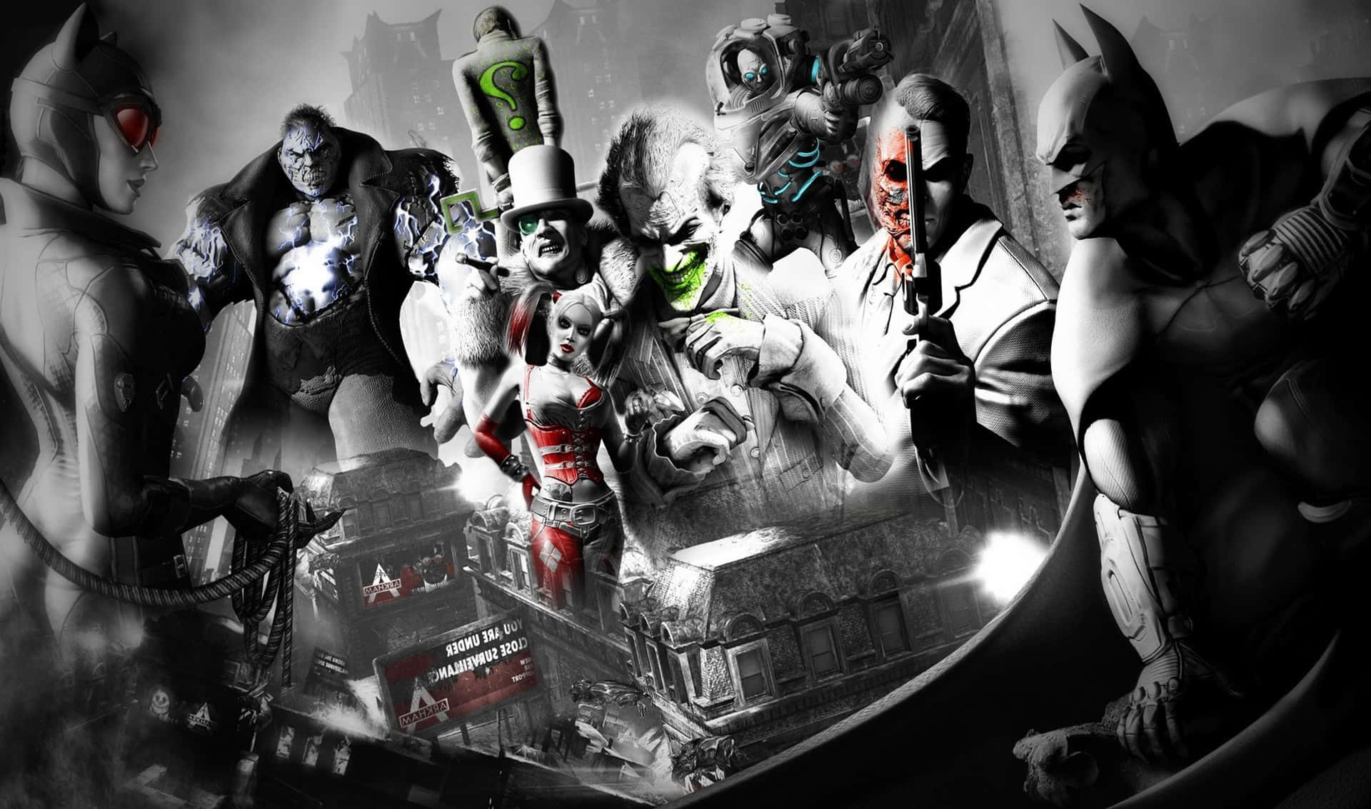 Mörkretsänker Sig Över Batman Arkham City
