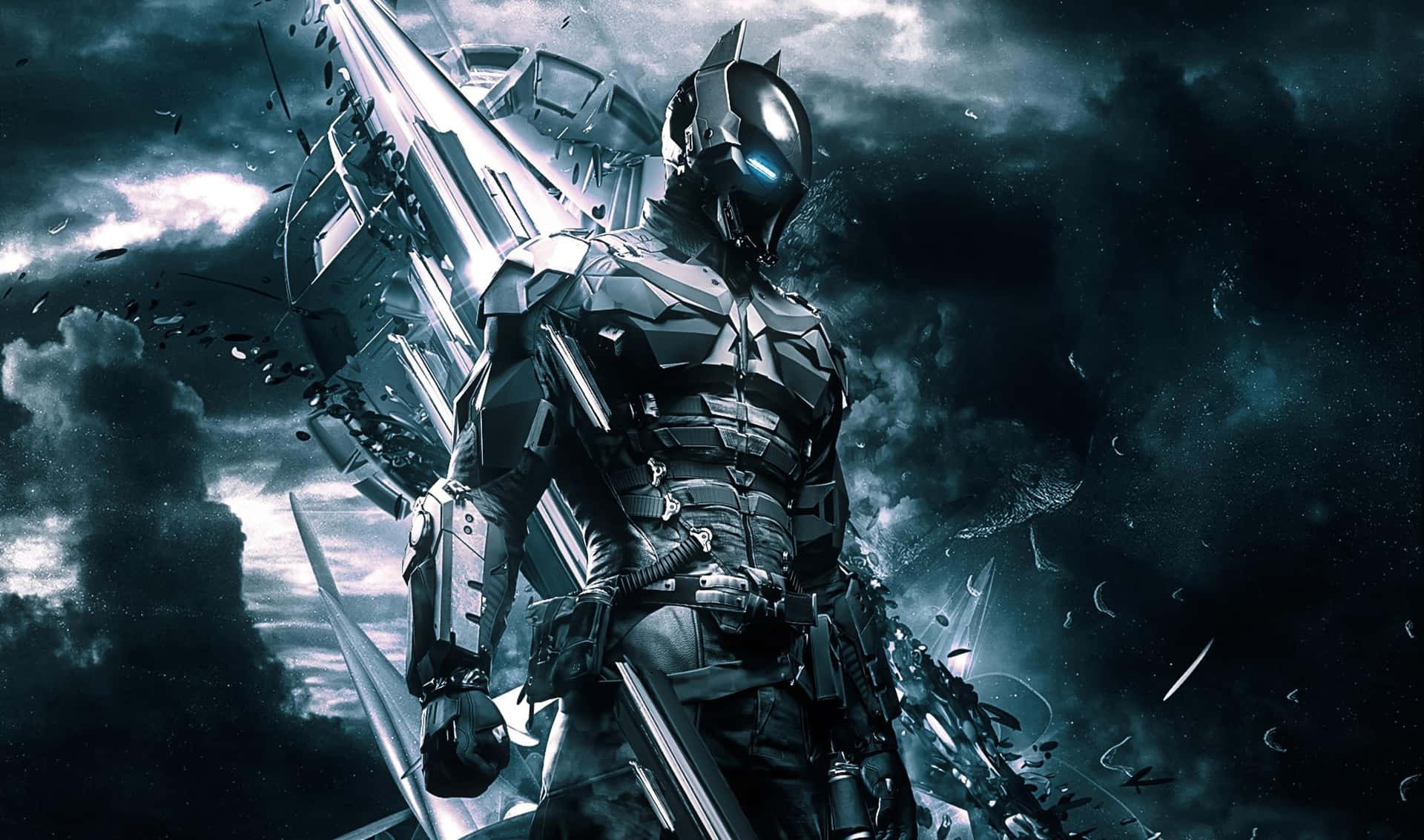 The Dark Knight Rises in Batman: Arkham City Background
